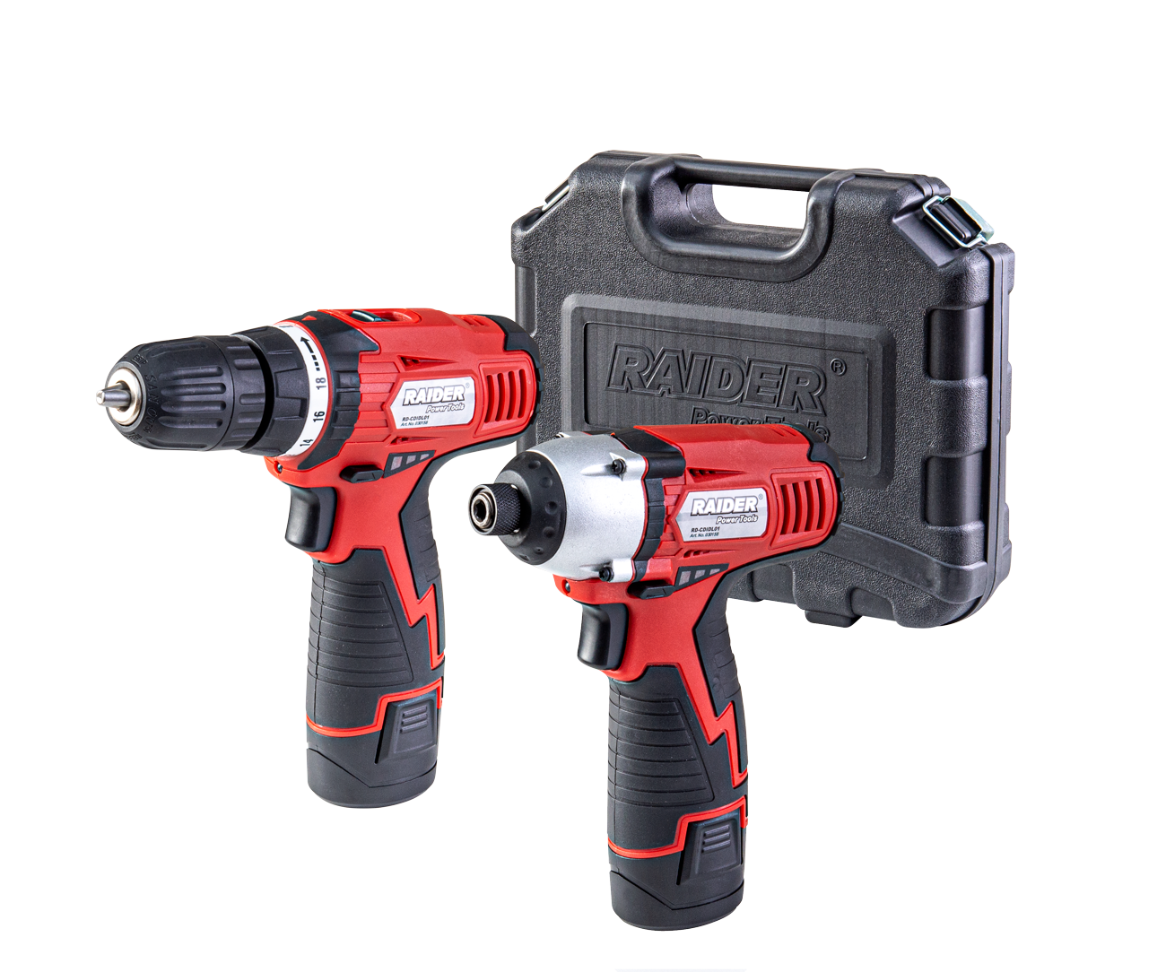 Masina de gaurit/insurubat si Surubelnita cu impact 12 V LI-ION 2x1.5Ah BMC RD-CDIDL01, Raider 030158