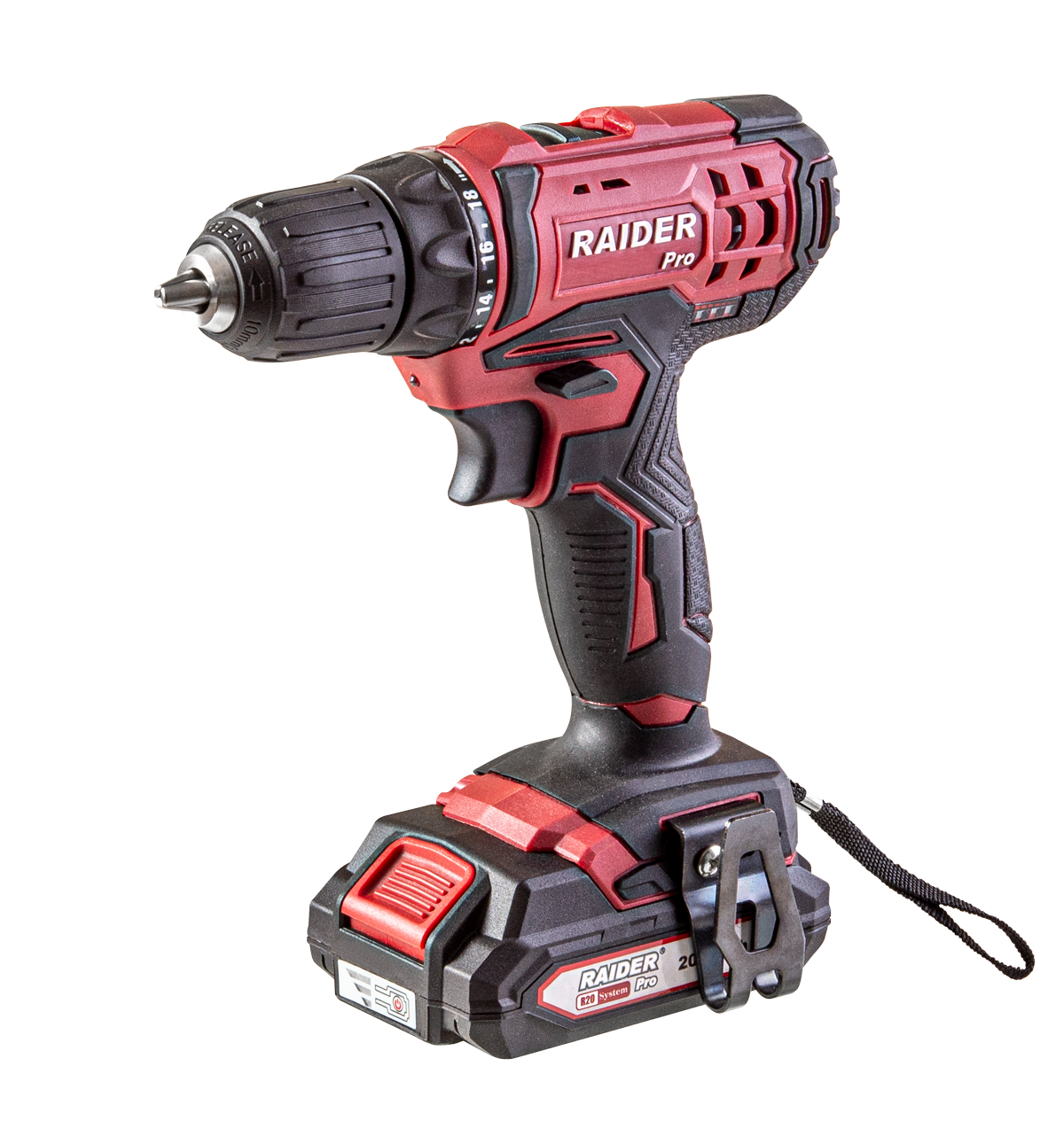 Set masina de gaurit 2 viteze 10mm 44Nm 20V 2x2Ah 1h RDP-SCD20S cu geanta, Raider 030218