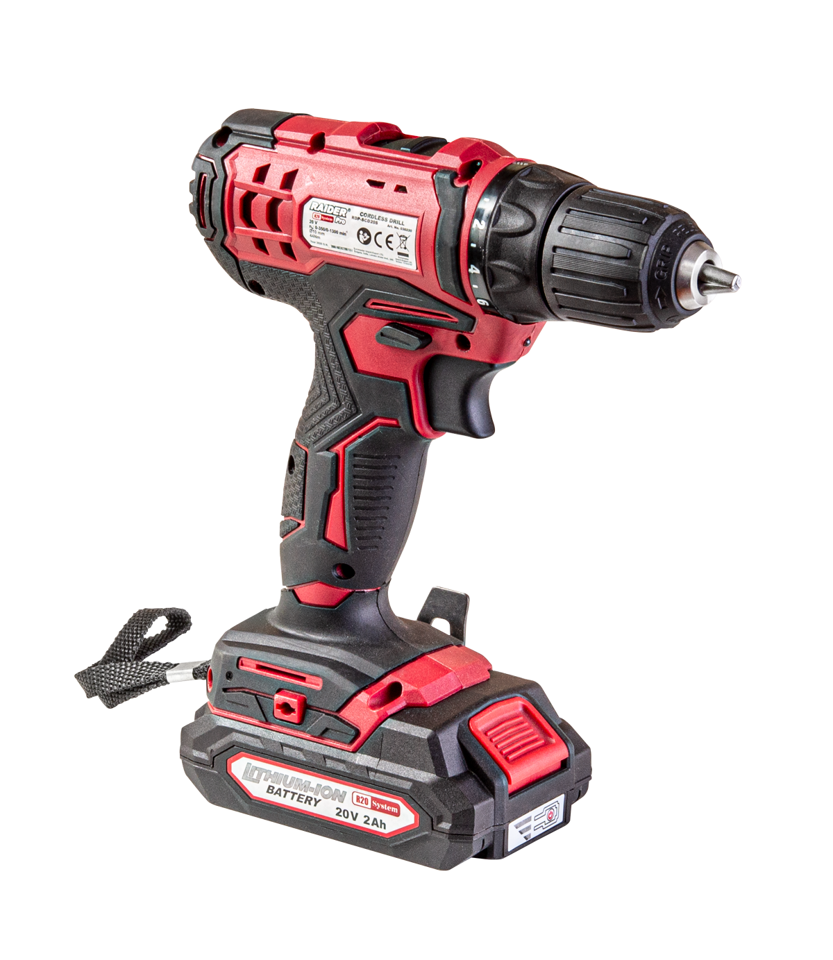 Set masina de gaurit 2 viteze 10mm 44Nm 20V 2x2Ah 1h RDP-SCD20S cu geanta, Raider 030218