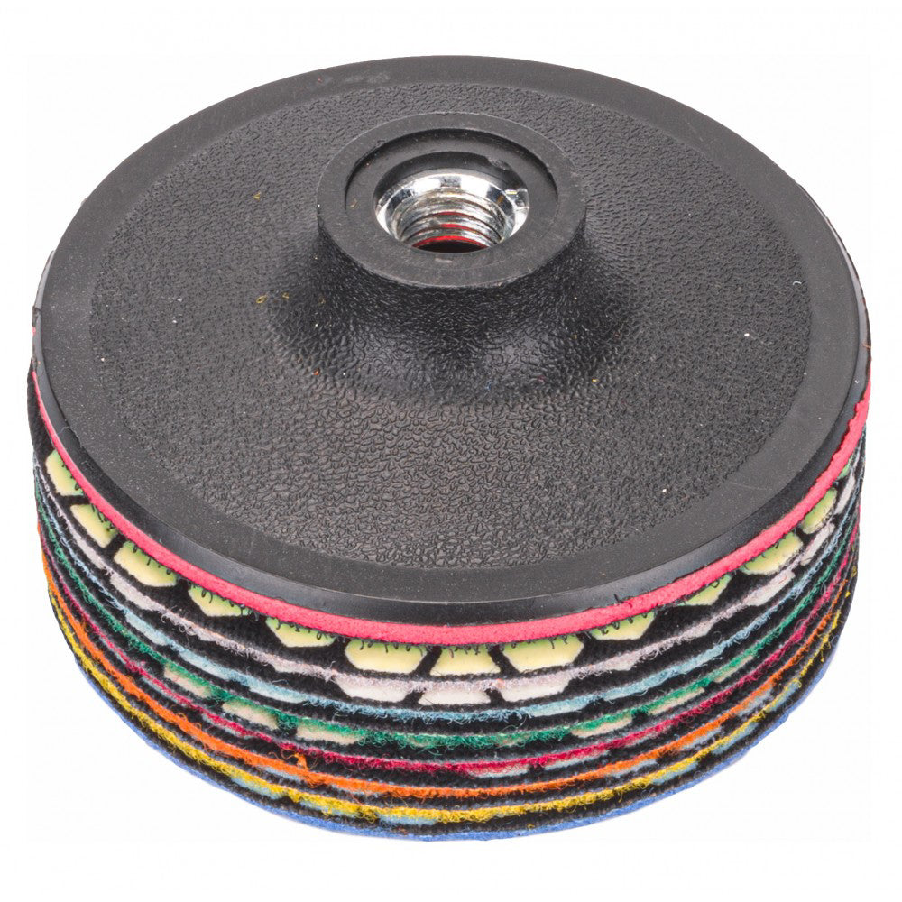 Set 7 discuri diamantate pentru slefuire gresie DRY PM-DPP-100TS, Powermat PM1109