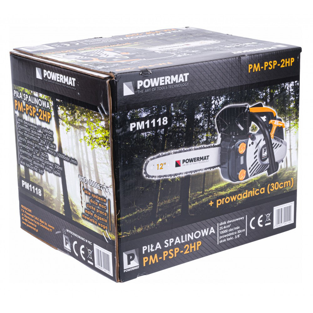 Motofierastrau cu lant 2cp 12 " PM-PSP-2HP, Powermat PM1118