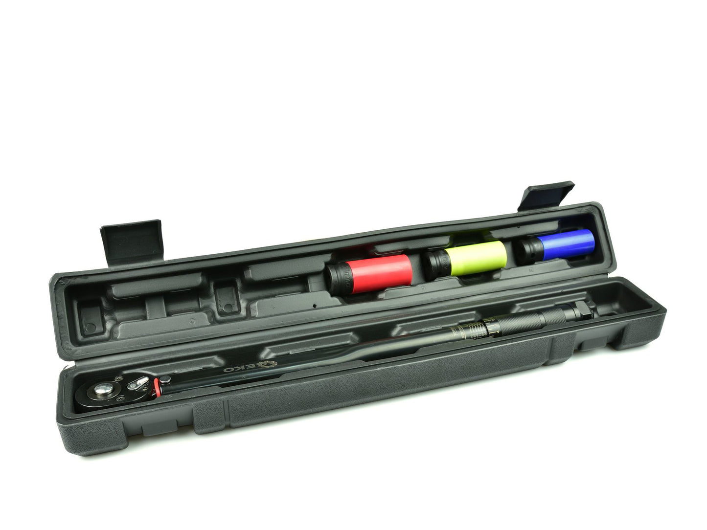 Set cheie dinamometrica 1/2" 28-210Nm cu prize din aluminiu, Geko G10068