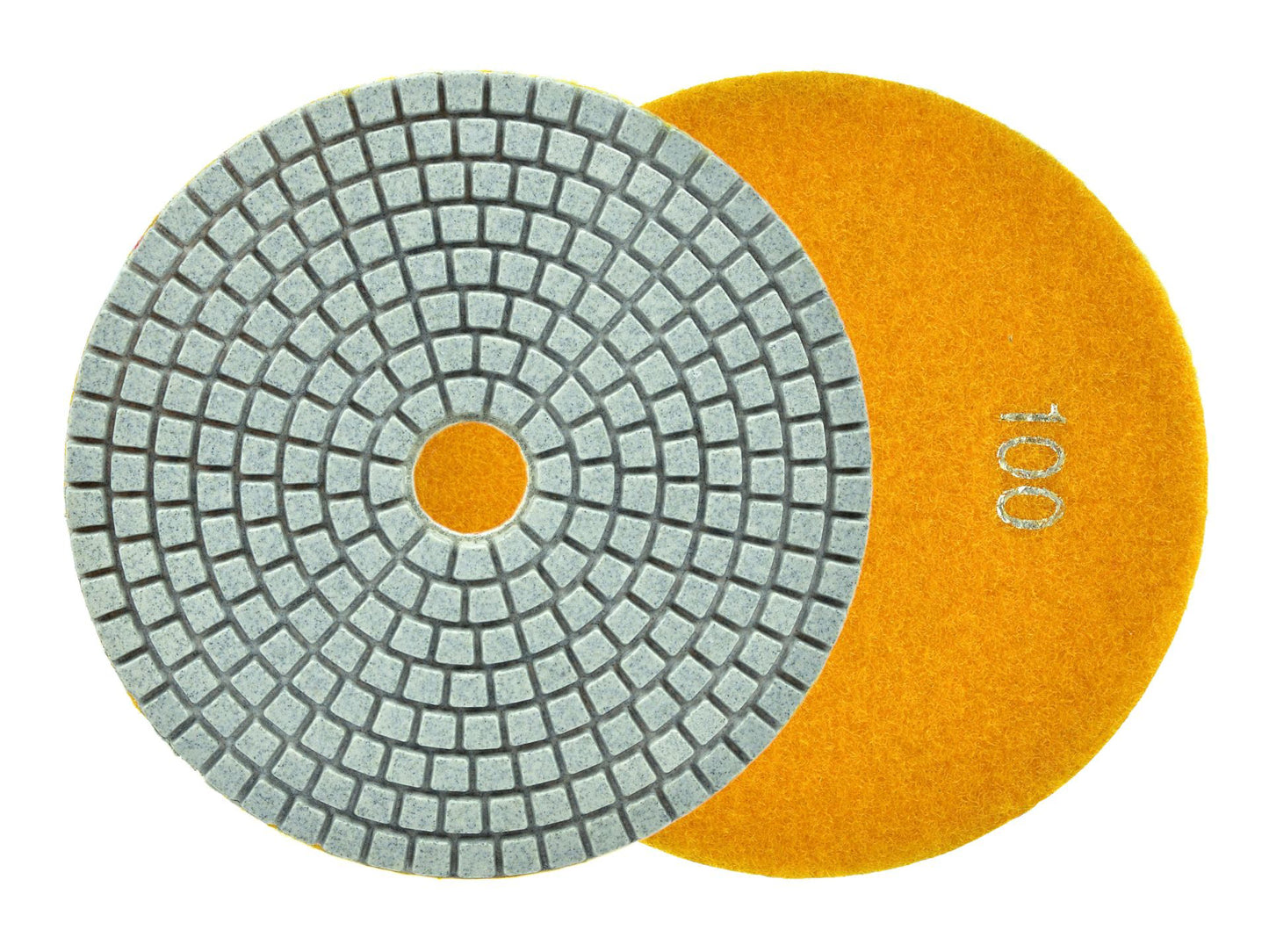 Disc diamantat pentru slefuirea umeda a portelanului, 125 mm, granulatie 100, Geko G78918