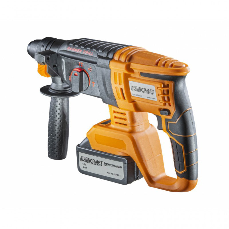Ciocan rotopercutor Brushless SDS-plus 18V 4Ah BK-BRH58, Baukraft 013601