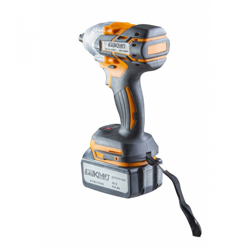 Masina de insurubat cu impact pe acumulator BK-BCIW08, 320Nm 1/2 18V 4Ah, Baukraft 030607