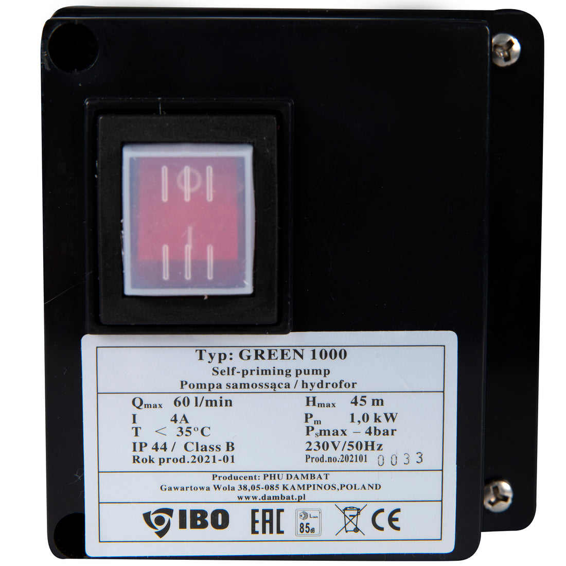 Pompa autoamorsanta Garden 1000 Green, 1000W, 60l/min, Ibo Dambat IB010015