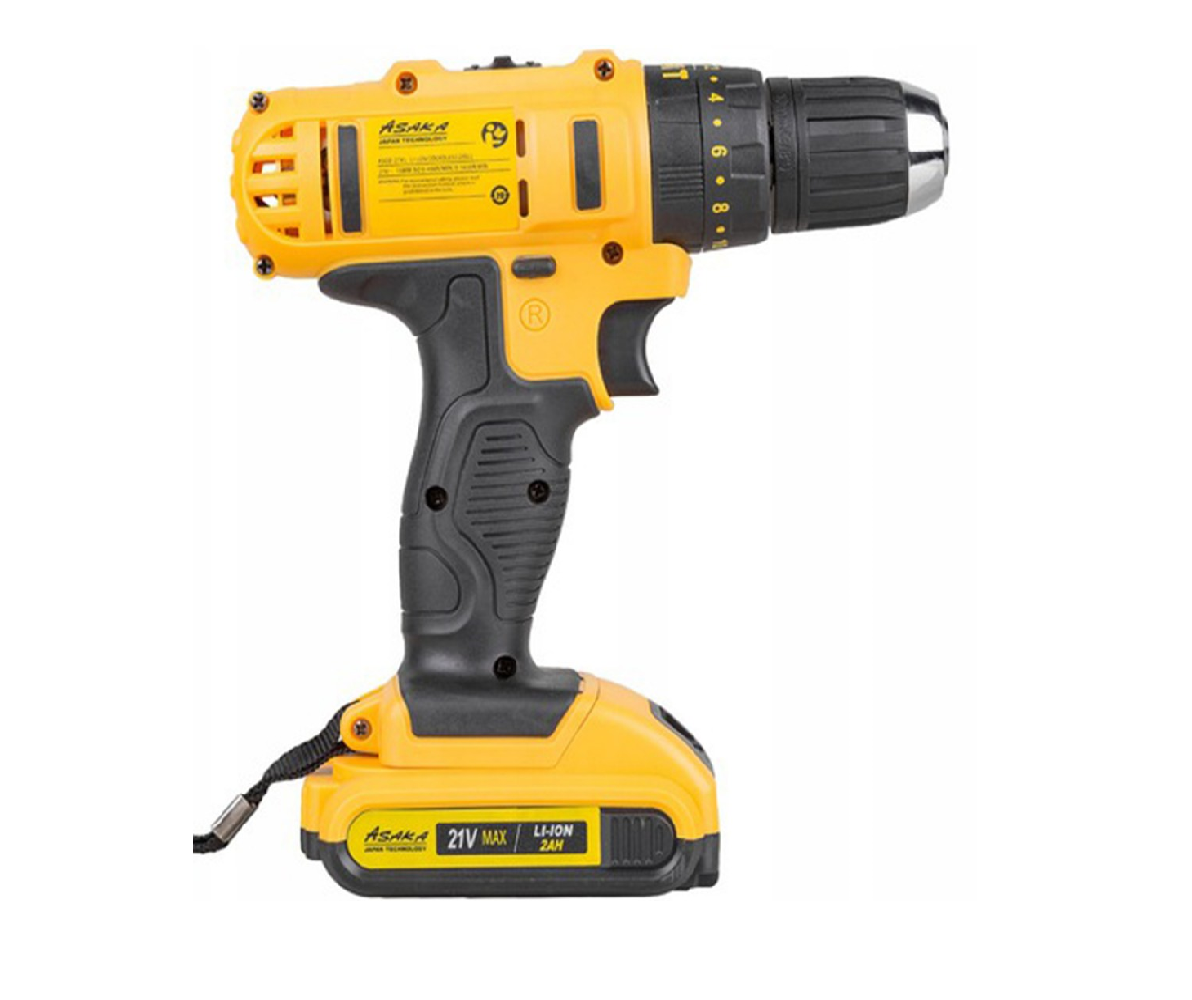 Masina de insurubat cu impact Asaka pe acumulator Li-Ion 2Ah / 21V, Powermat ASCD-21VL