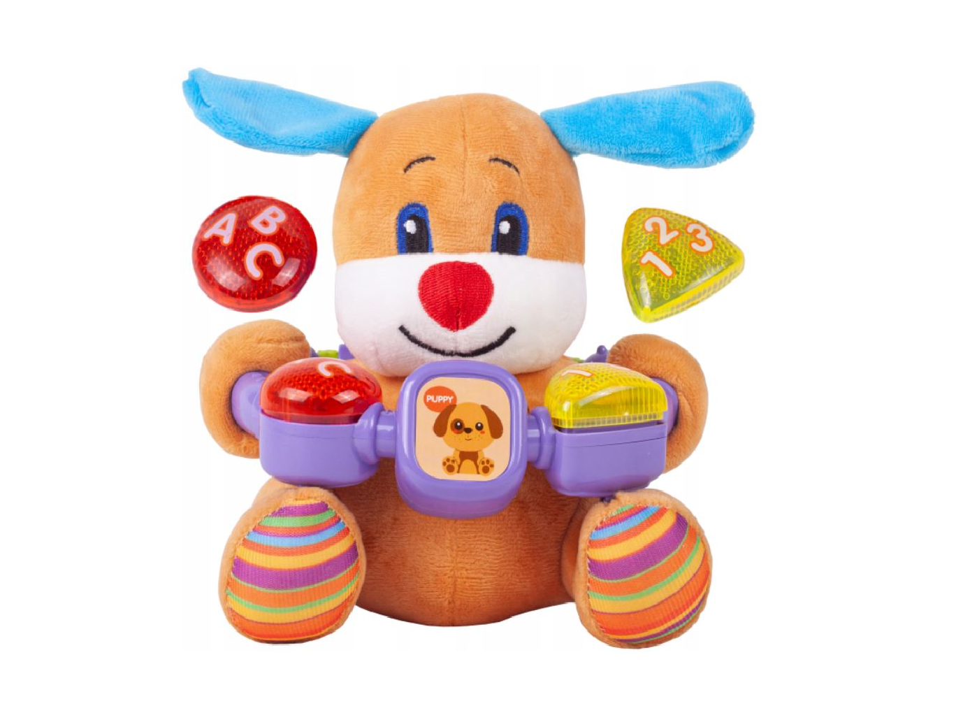 Catelus Plush interactiv cu lumini si sunet, 20 cm, Malplay 108669