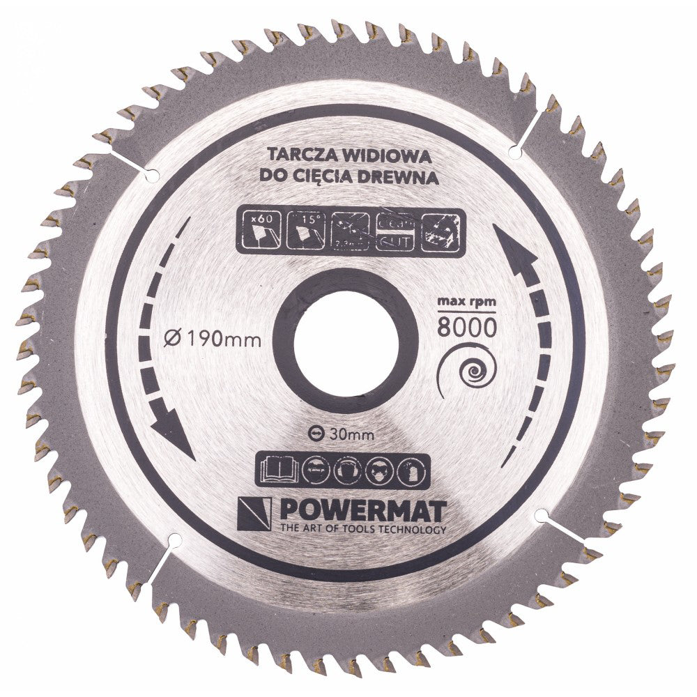 Disc Widia pentru lemn TDD-160x20 mm, 40 dinti, Powermat PM0887
