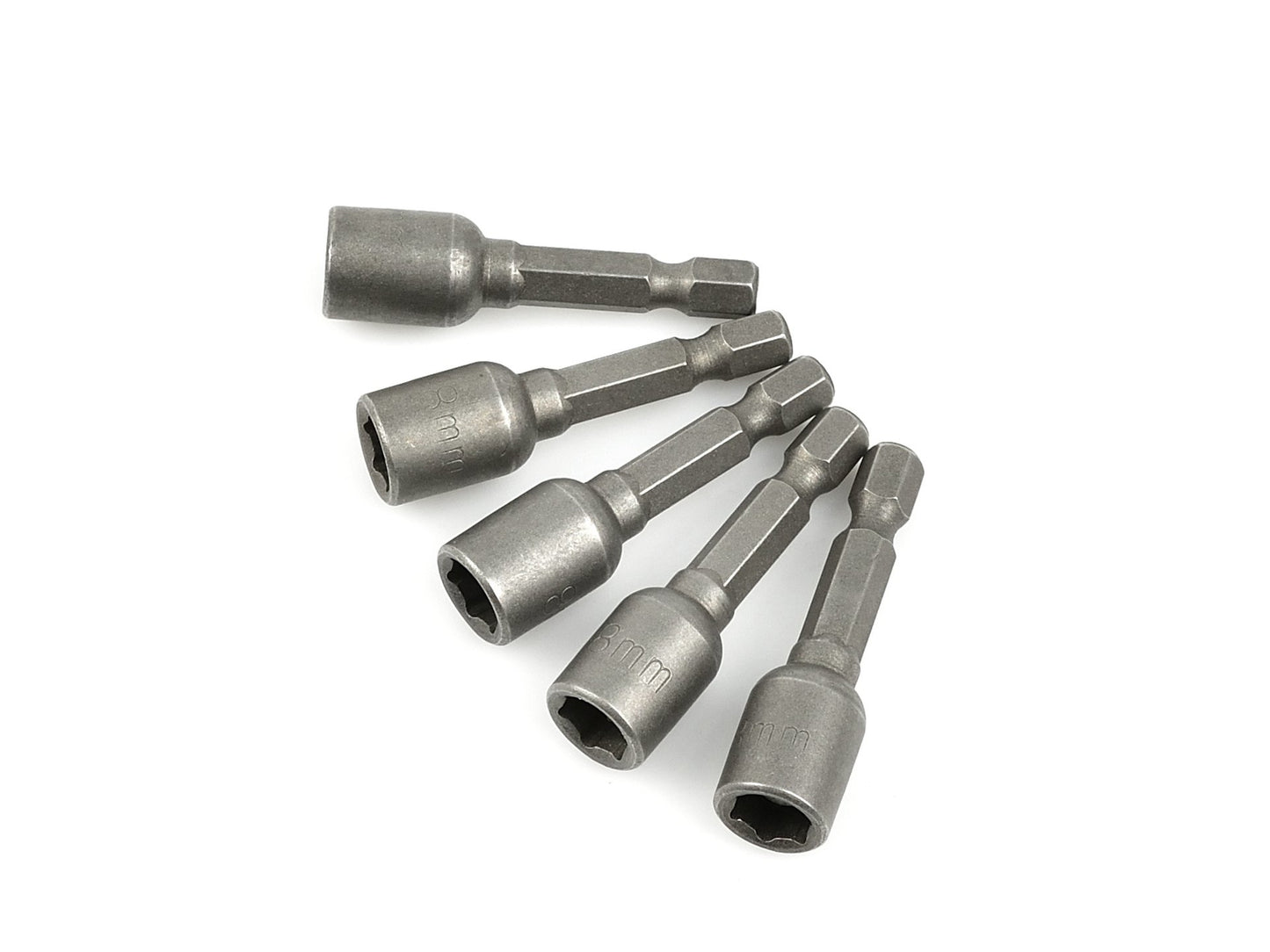 Set 5 adaptori magnetici pentru surubelnita, 8mmx48mm 1/4 ", Geko G15006