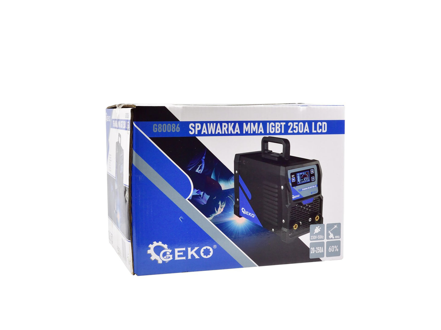 Aparat de sudura tip invertor IGBT MMA, afisaj LCD, Geko G80086