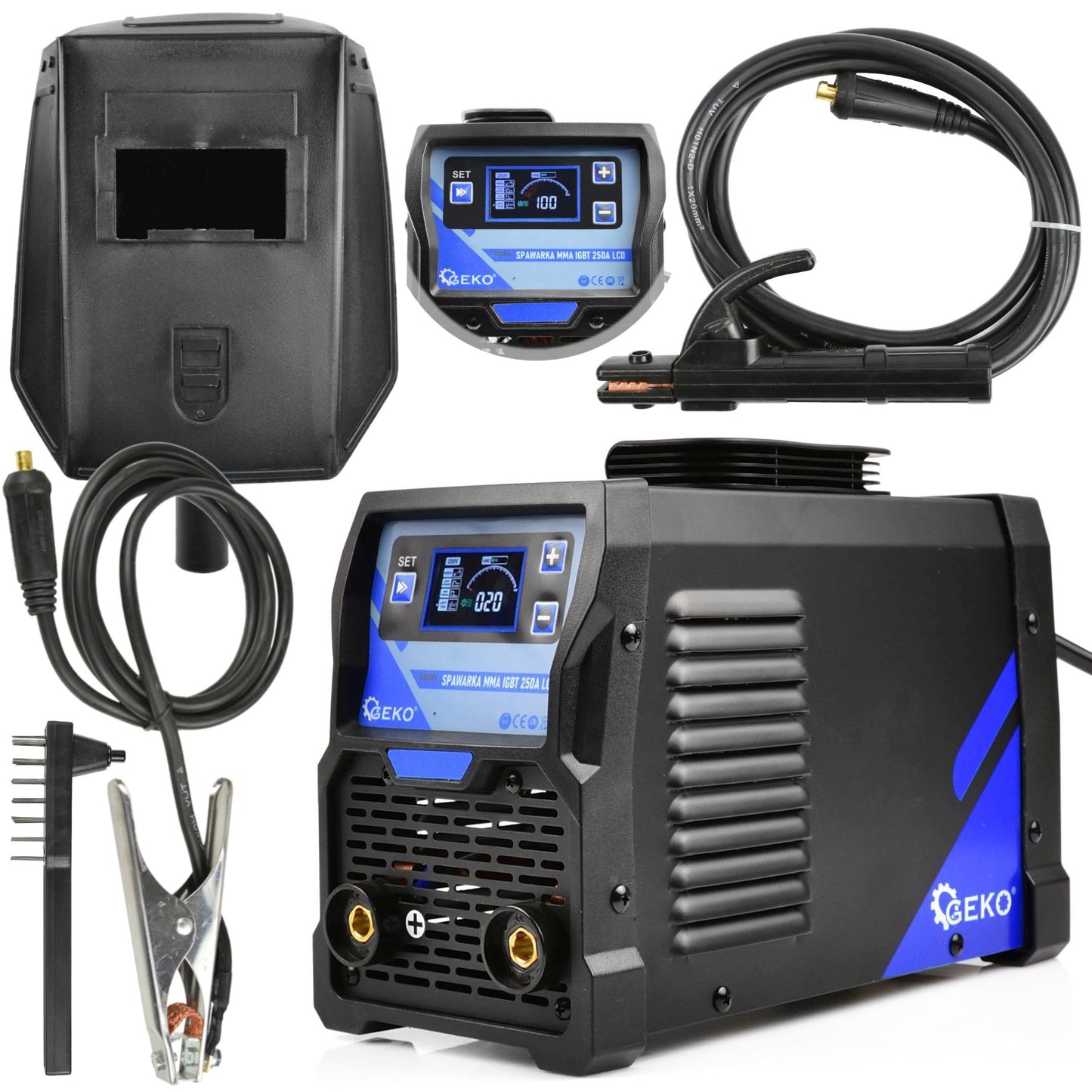 Aparat de sudura tip invertor IGBT MMA, afisaj LCD, Geko G80086