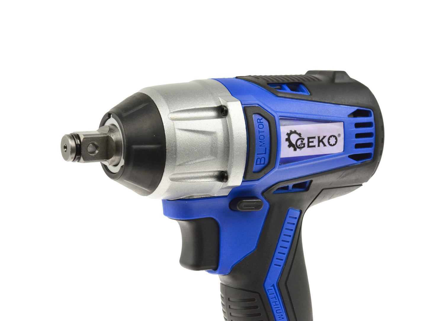 Set pistol de impact, 400 Nm, 1/2", acumulator 2Ah, incarcator 18 V, Geko G80610-2