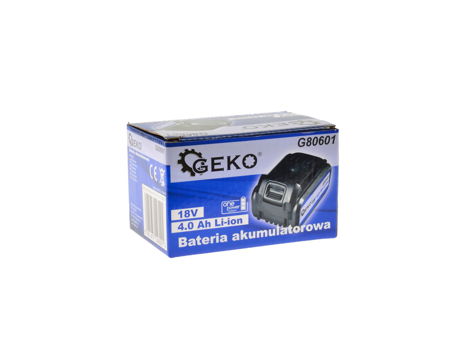 Set pistol de impact, 400 Nm, 1/2", acumulator 4Ah, 18 V, incarcator 18V, Geko G80610-4