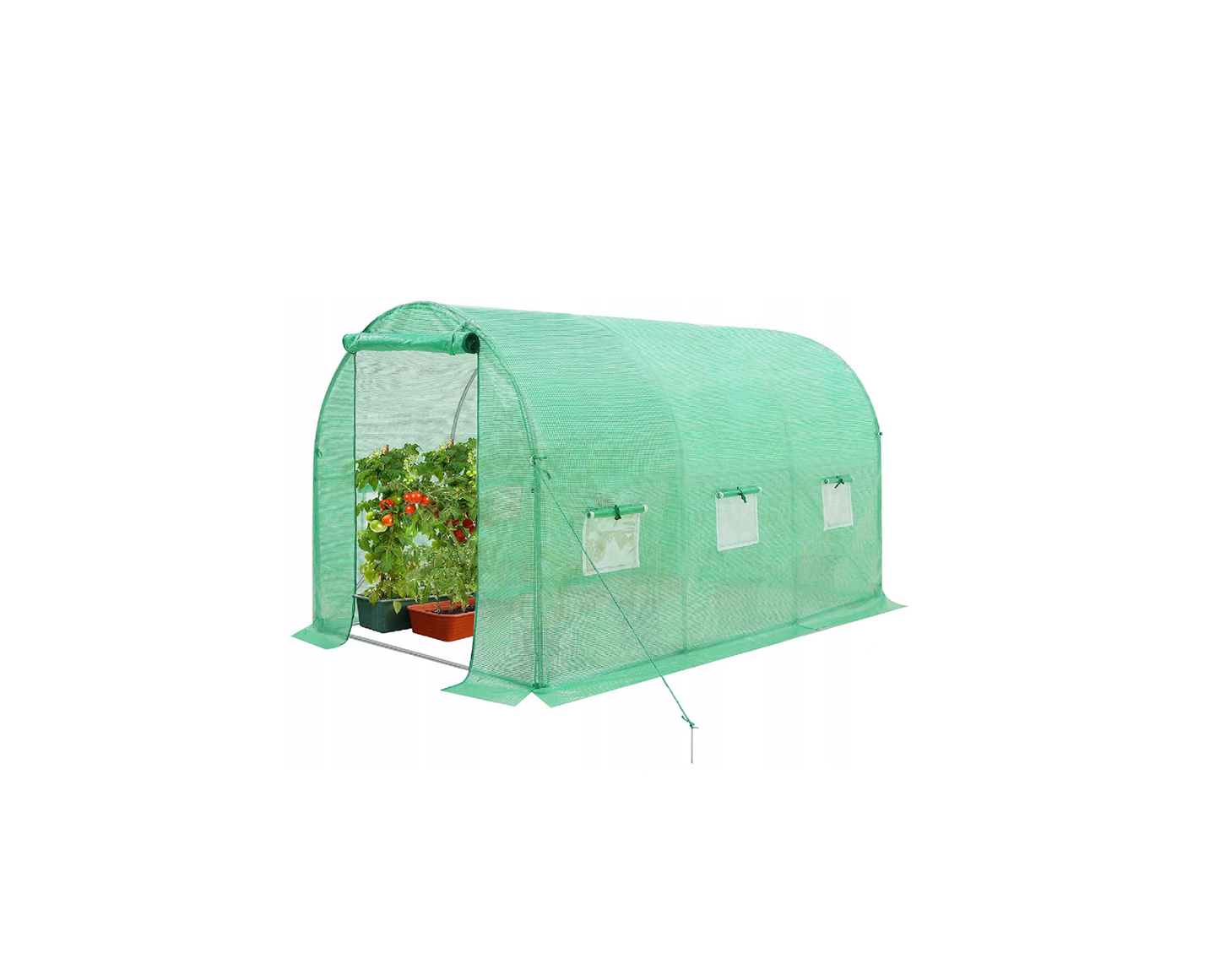 Sera de gradina, 7.5 m2, 400 x 250 cm, verde, MalTec 109078