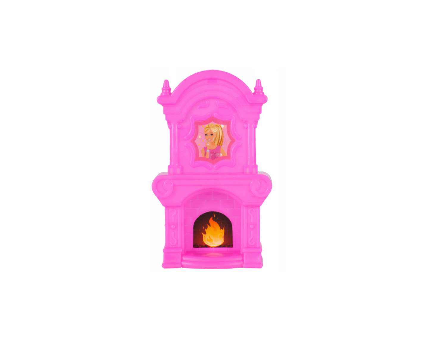 Set casuta de papusi cu accesorii, 59.5 x 42 x 22 cm, masina, mobilier, figurine, 122 piese, MalPlay 108443