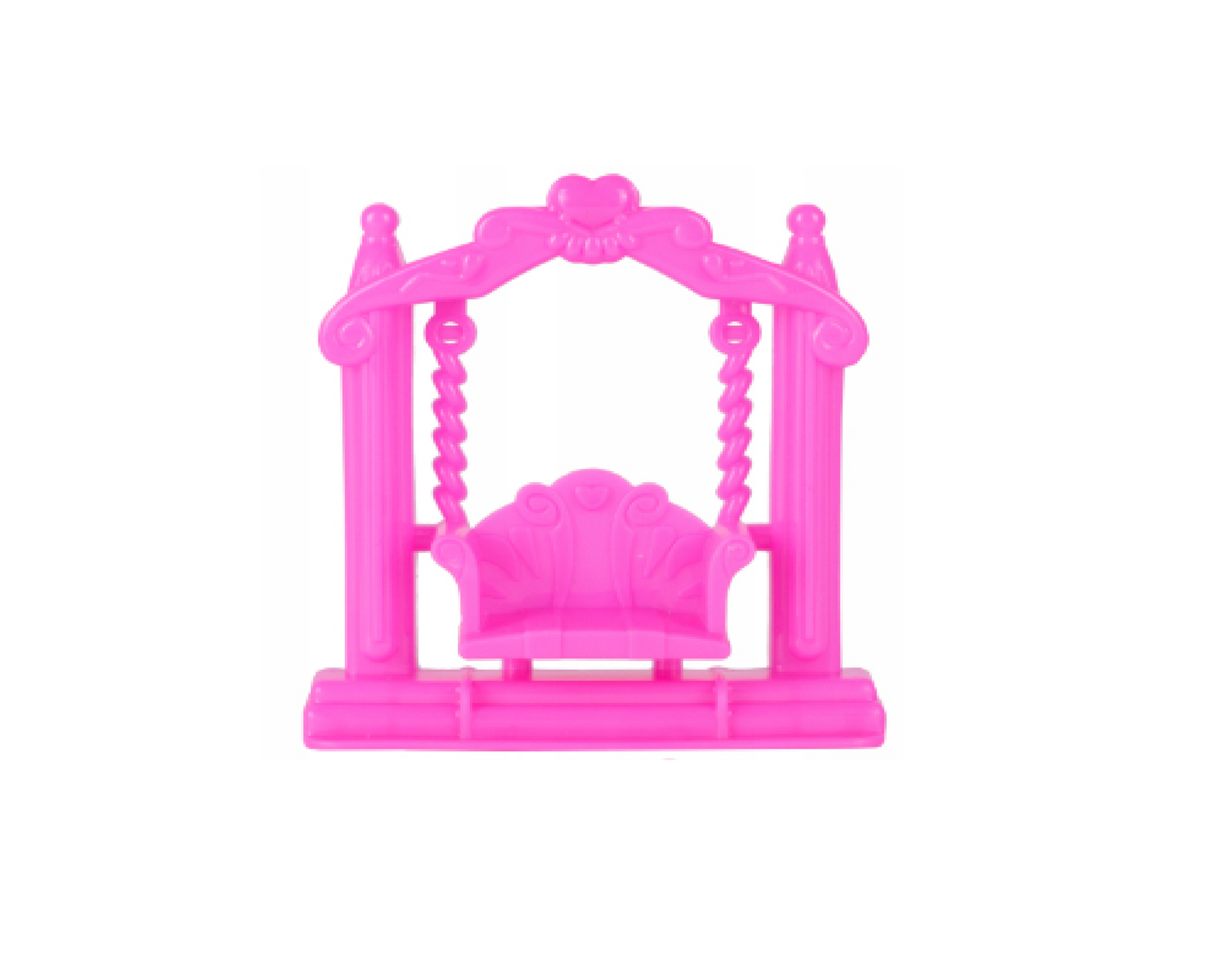 Set casuta de papusi cu accesorii, 59.5 x 42 x 22 cm, masina, mobilier, figurine, 122 piese, MalPlay 108443