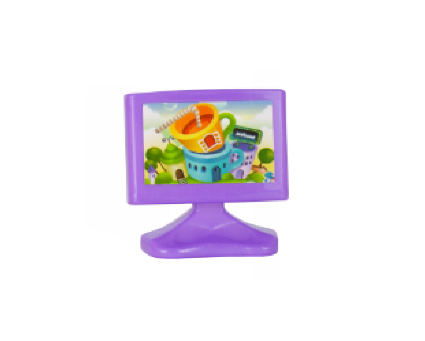 Set casuta de papusi cu accesorii, 59.5 x 42 x 22 cm, masina, mobilier, figurine, 122 piese, MalPlay 108443
