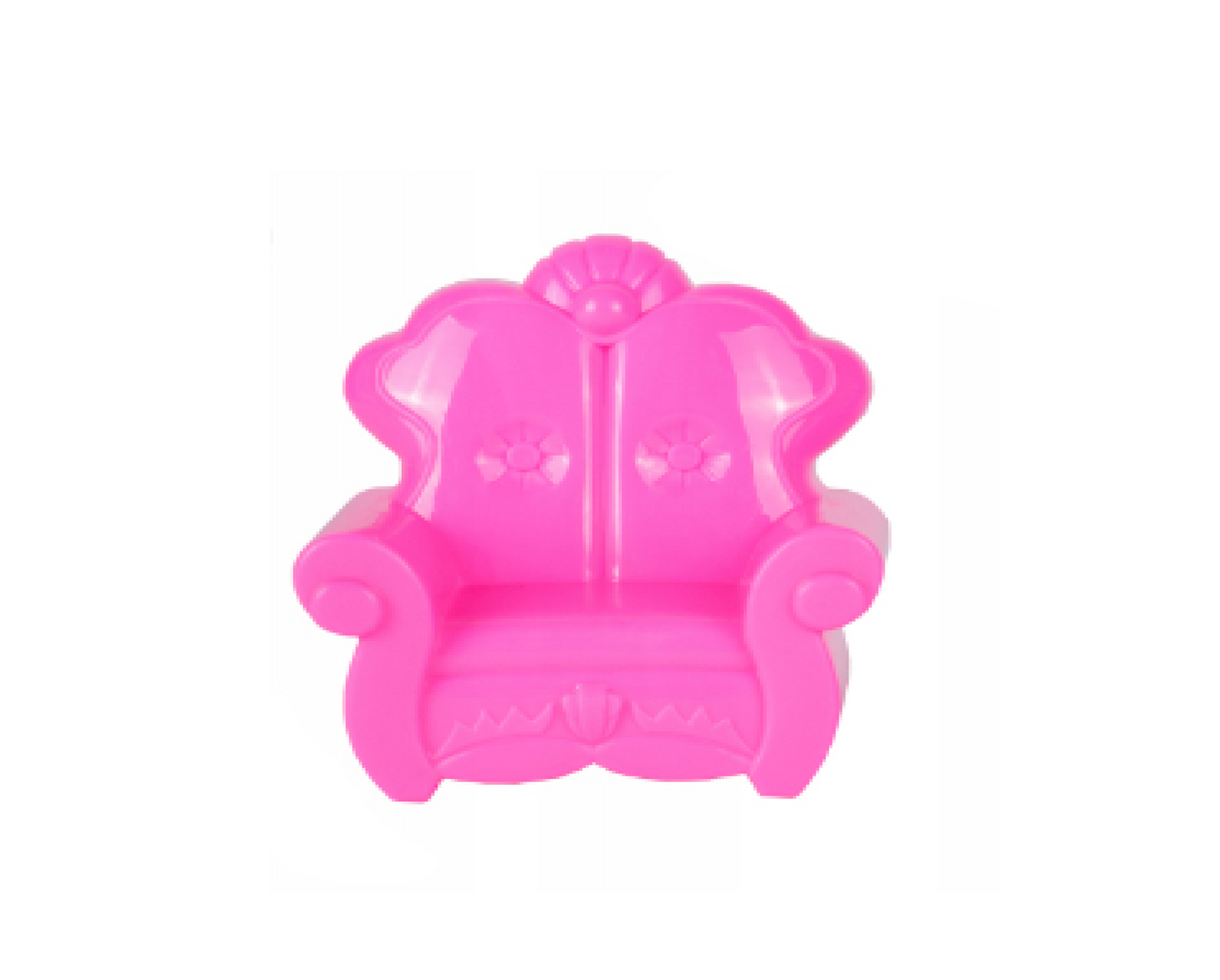 Set casuta de papusi cu accesorii, 59.5 x 42 x 22 cm, masina, mobilier, figurine, 122 piese, MalPlay 108443