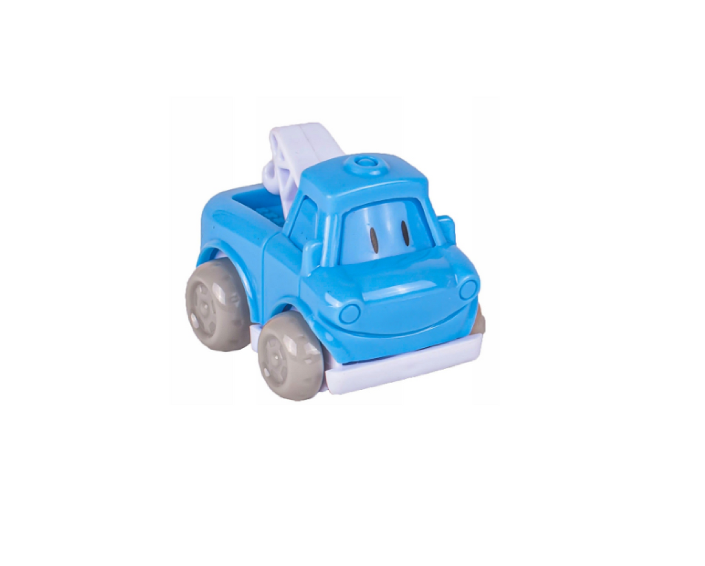 Set autocamion interactiv cu sunete, masinute, elicopter, 8 elemente, 32 x 40 cm, MalPlay 107910