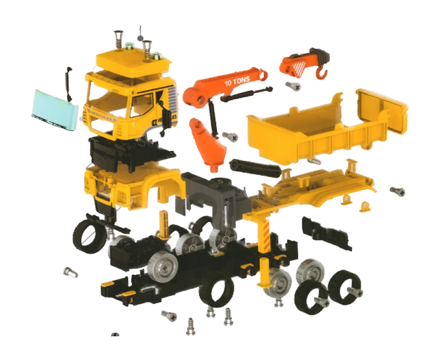 Set asamblare macara, 109 elemente, MalPlay 109725