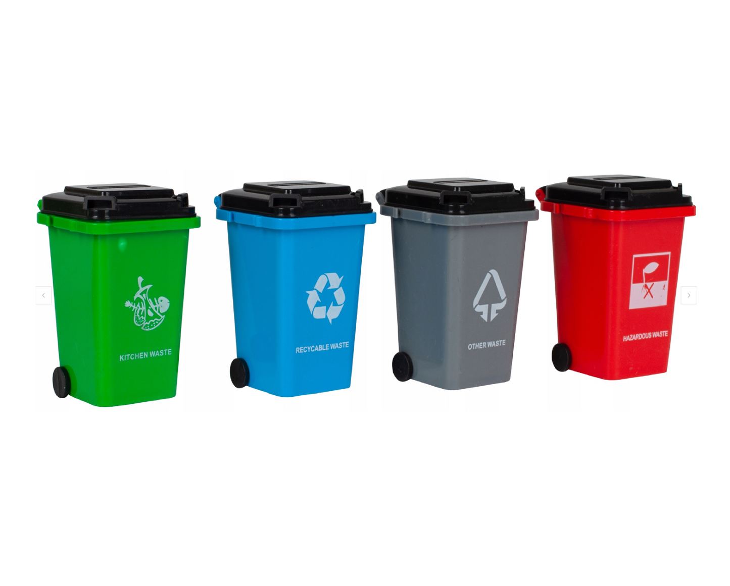 Set masina de gunoi cu containere sortare, 8 elemente, MalPlay 108622