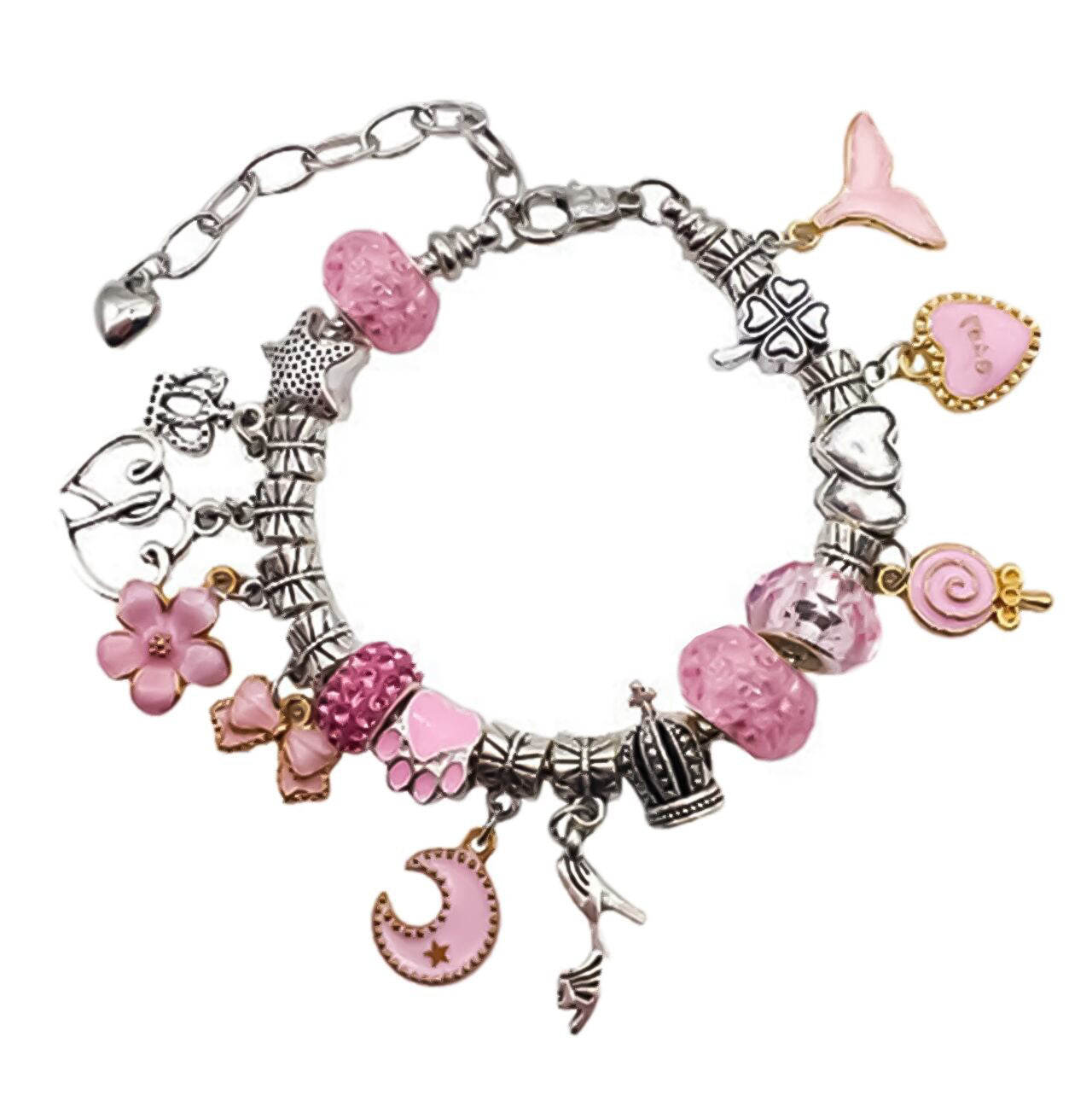 Set margele pentru bratari, 63 piese, MalPlay 109884