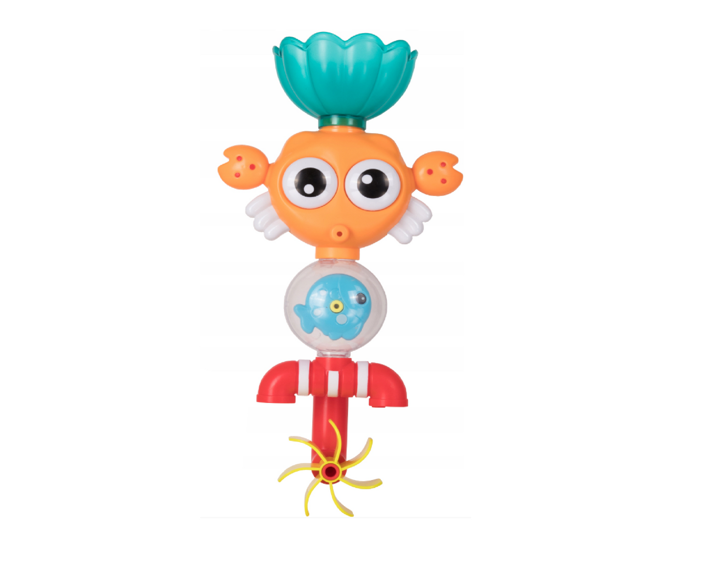 Jucarie de baie crab, 14,0 x 7,0 x 27,5 cm, MalPlay 108877