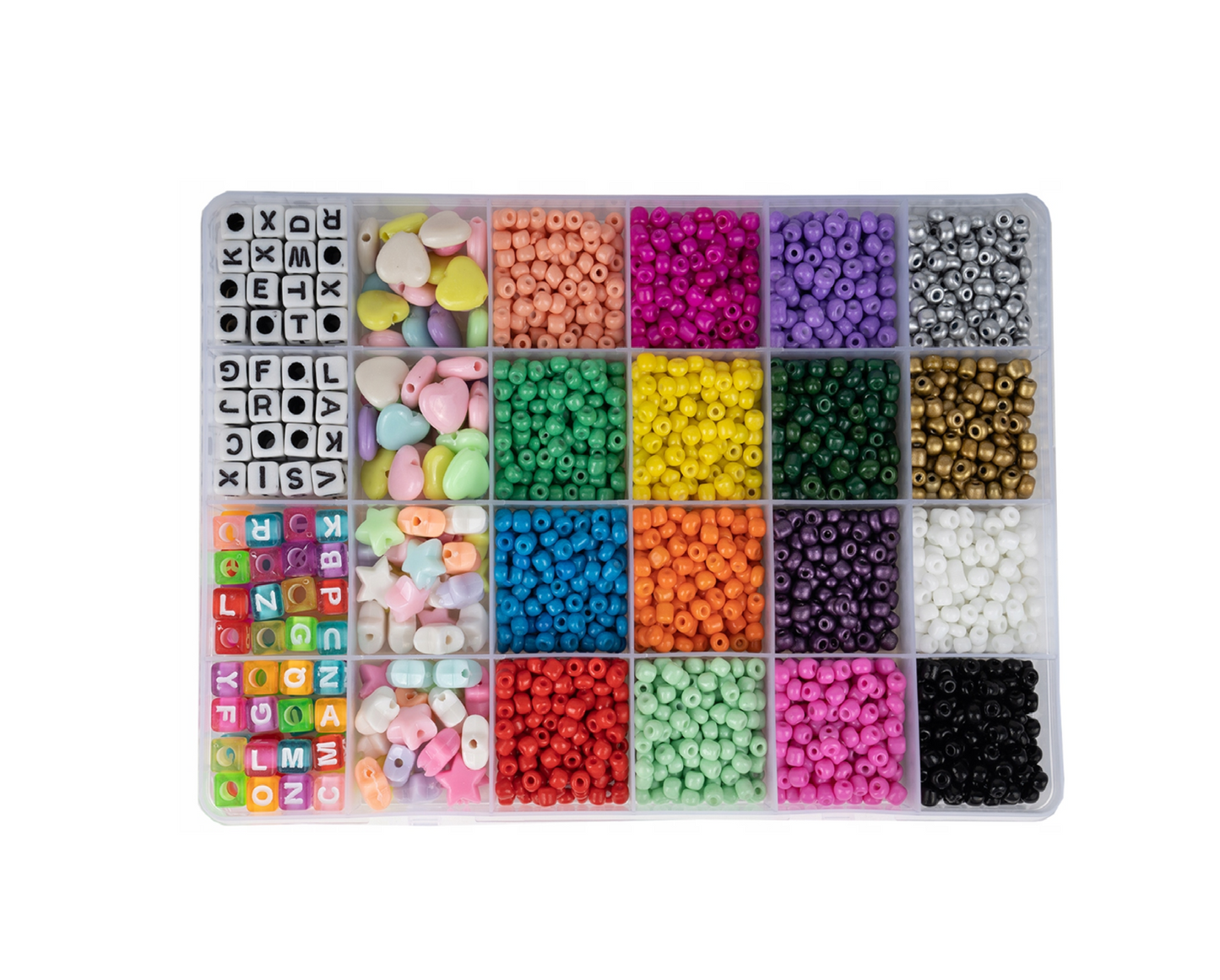 Set margele confectionare bratari, 4000 elemente, MalPlay 109888