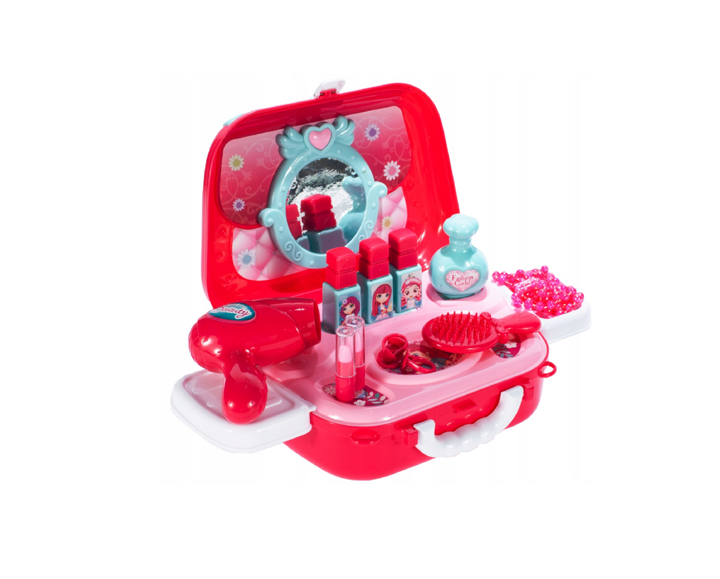 Set masa de toaleta pentru copii, 19 elemente, MalPlay 107182