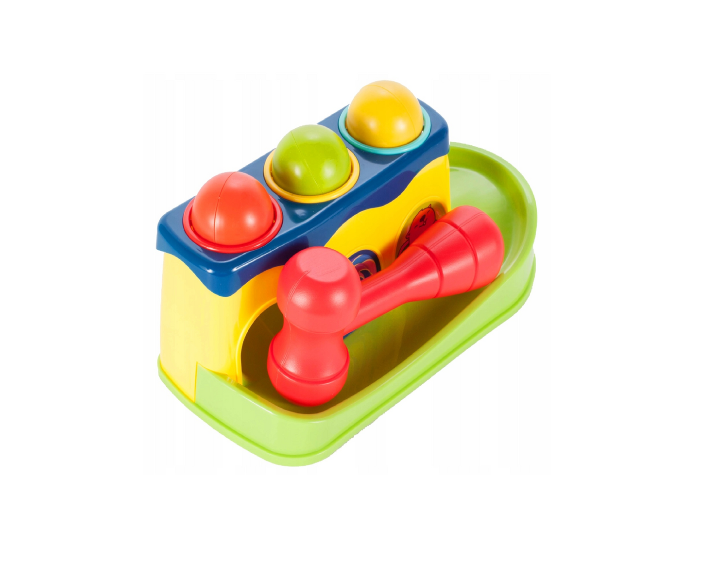 Set joc cu ciocanel si bile, 24,5 x 10,5 cm, 5 elemente, MalPlay 108087