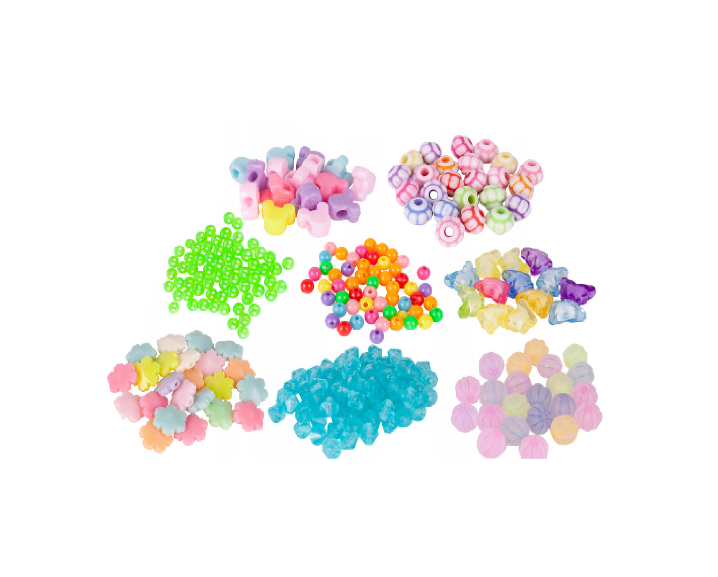 Set confectionare bratari si coliere, 12 elemente, MalPlay 109666