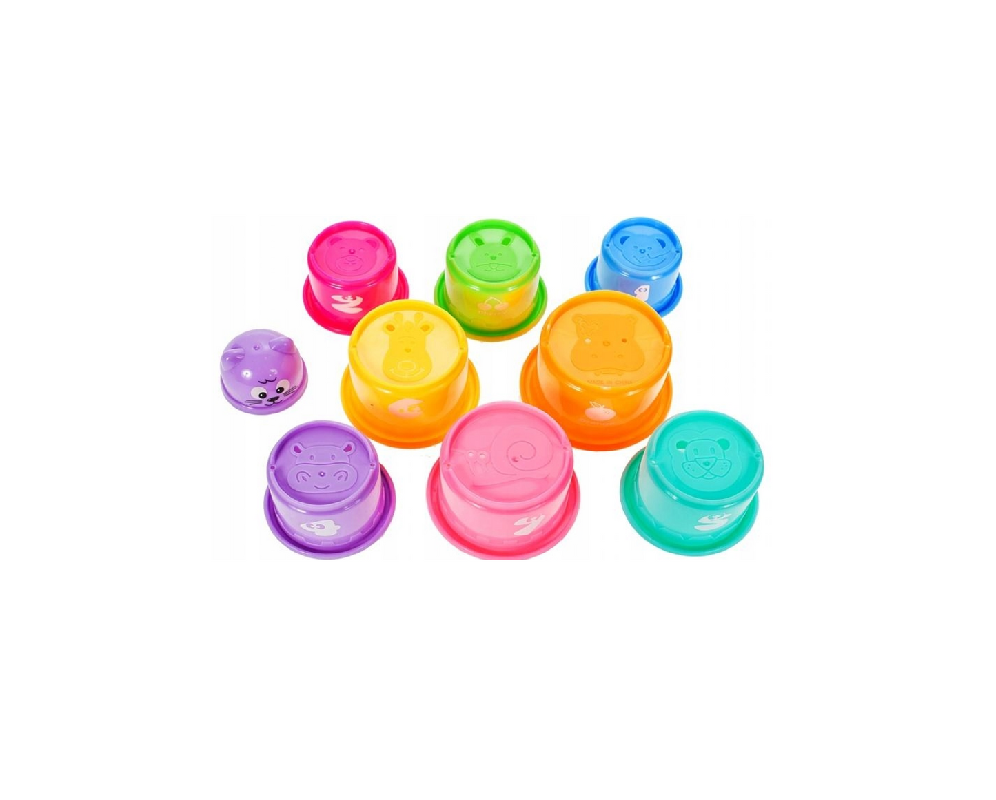 Set jucarie interactiva bebelusi tip turn, 9 elemente, MalPlay 105016