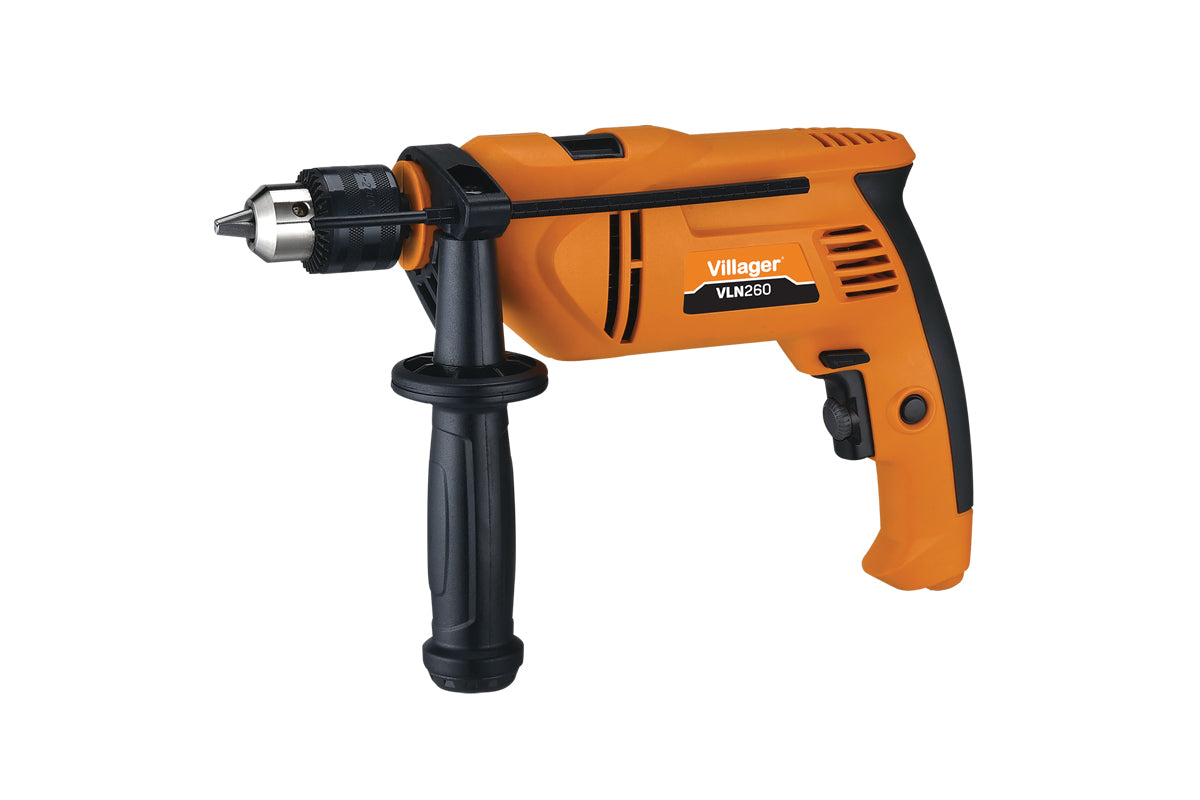 Masina de gaurit cu percutie VLN 260, 1010 W, 2700 rpm, mandrina cu cheie, Villager VL071741
