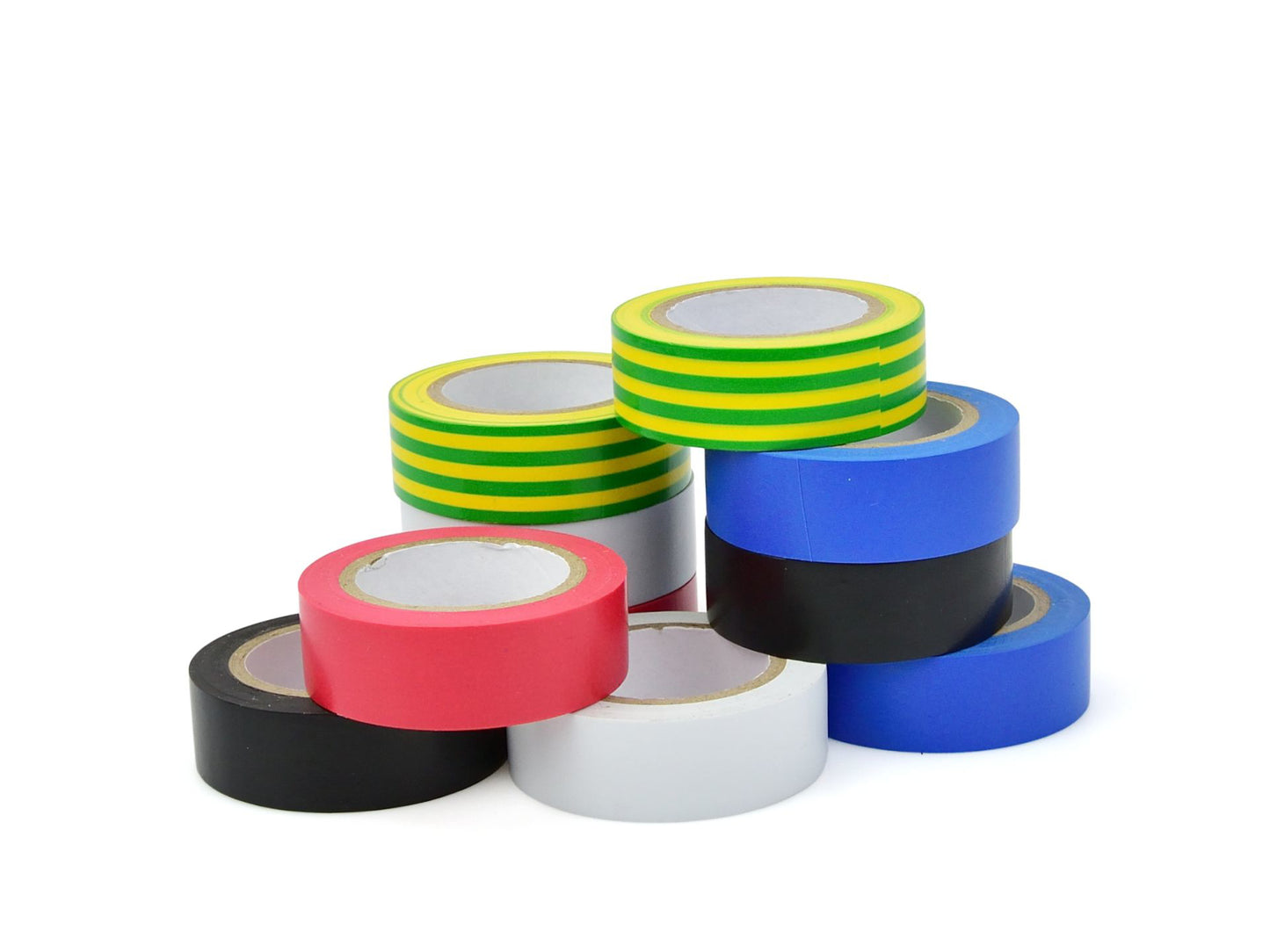 Set benzi izolatoare colorate, 19 mm x 0.13 mm x 5 m, 10 elemente, Geko G01382