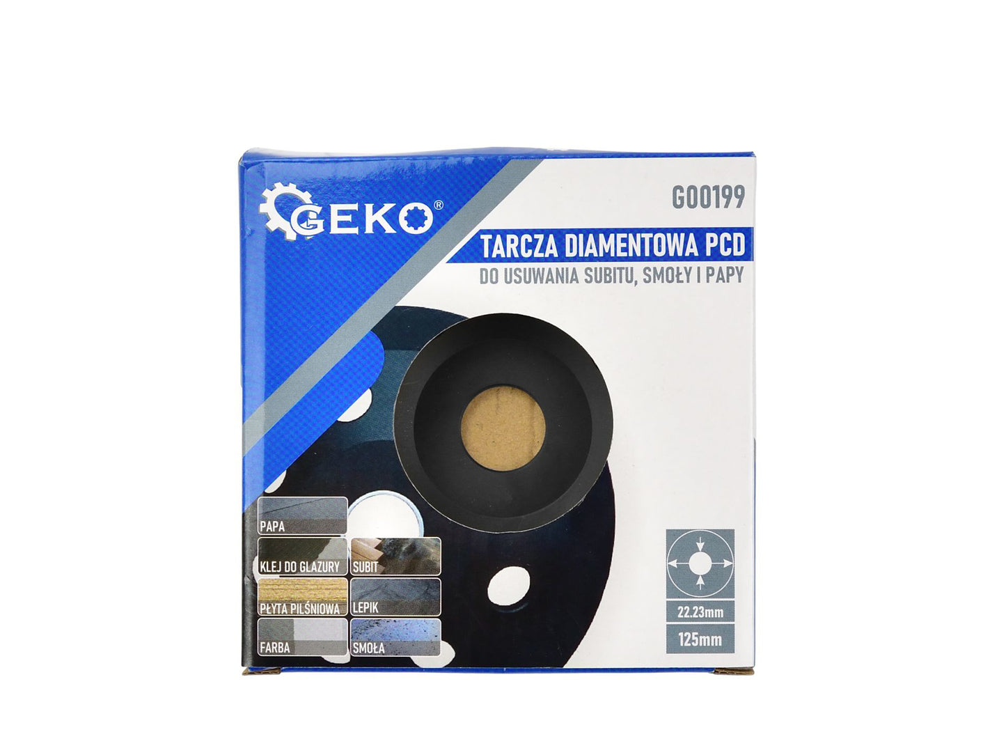 Disc diamantat PCD, 125 x 22.23 mm, Geko G00199