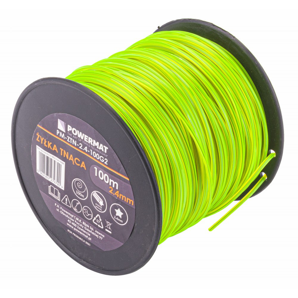 Fir pentru trimmer PM-ZTN-2.4-100G2, 100 m, Powermat PM0981