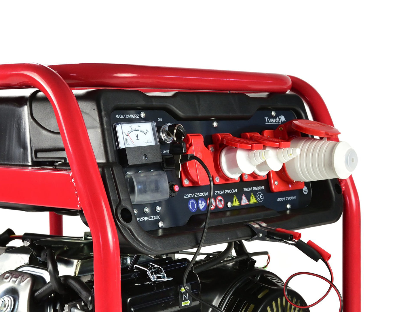 Generator de curent pe benzina, pornire electrica, 8.5 kW, Tvardy T05004