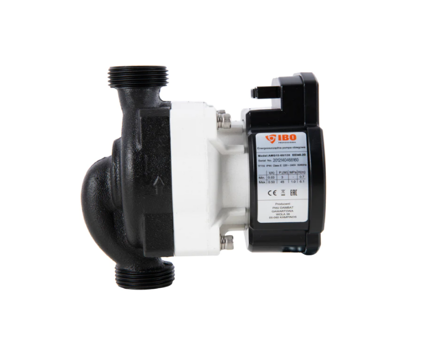 Pompa de recirculare AMG 15 - 60 / 130, 48 l / min, 45 W, Ibo Dambat IB030046