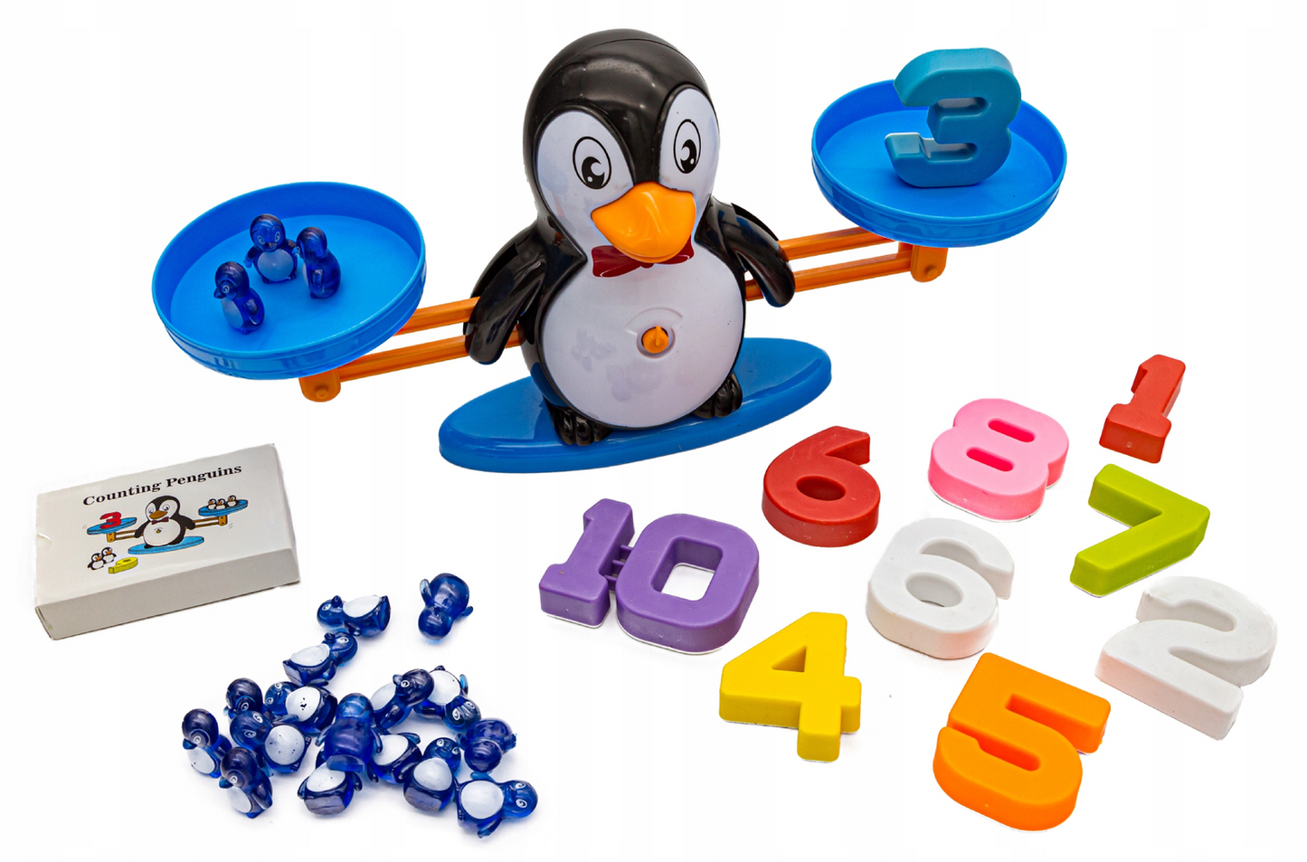 Joc educativ cu balanta "Numara pinguinii", MalPlay 109472