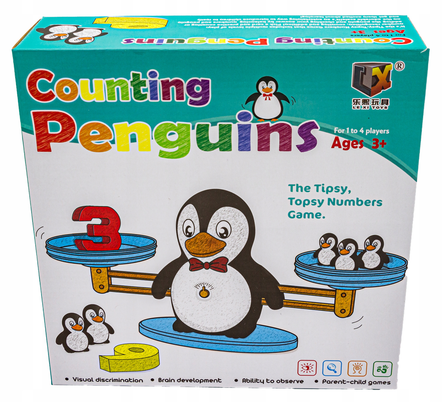 Joc educativ cu balanta "Numara pinguinii", MalPlay 109472