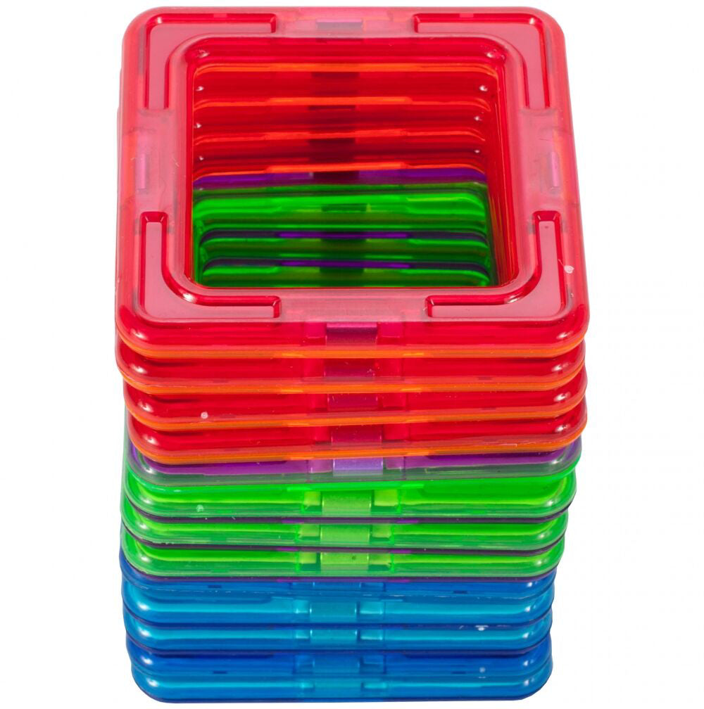 Set blocuri magnetice 3D, 41 elemente, MalPlay 108173