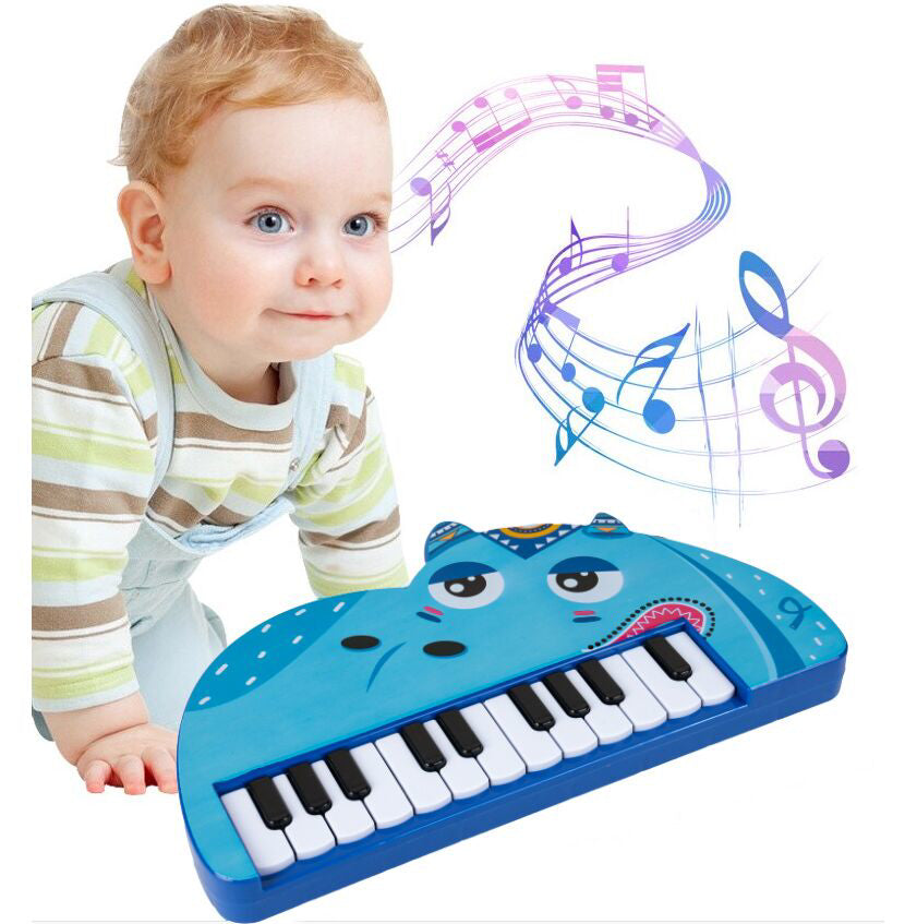 Orga interactiva in forma de hipopotam, 25 x 3.1 x 14.2 cm, MalPlay 109870