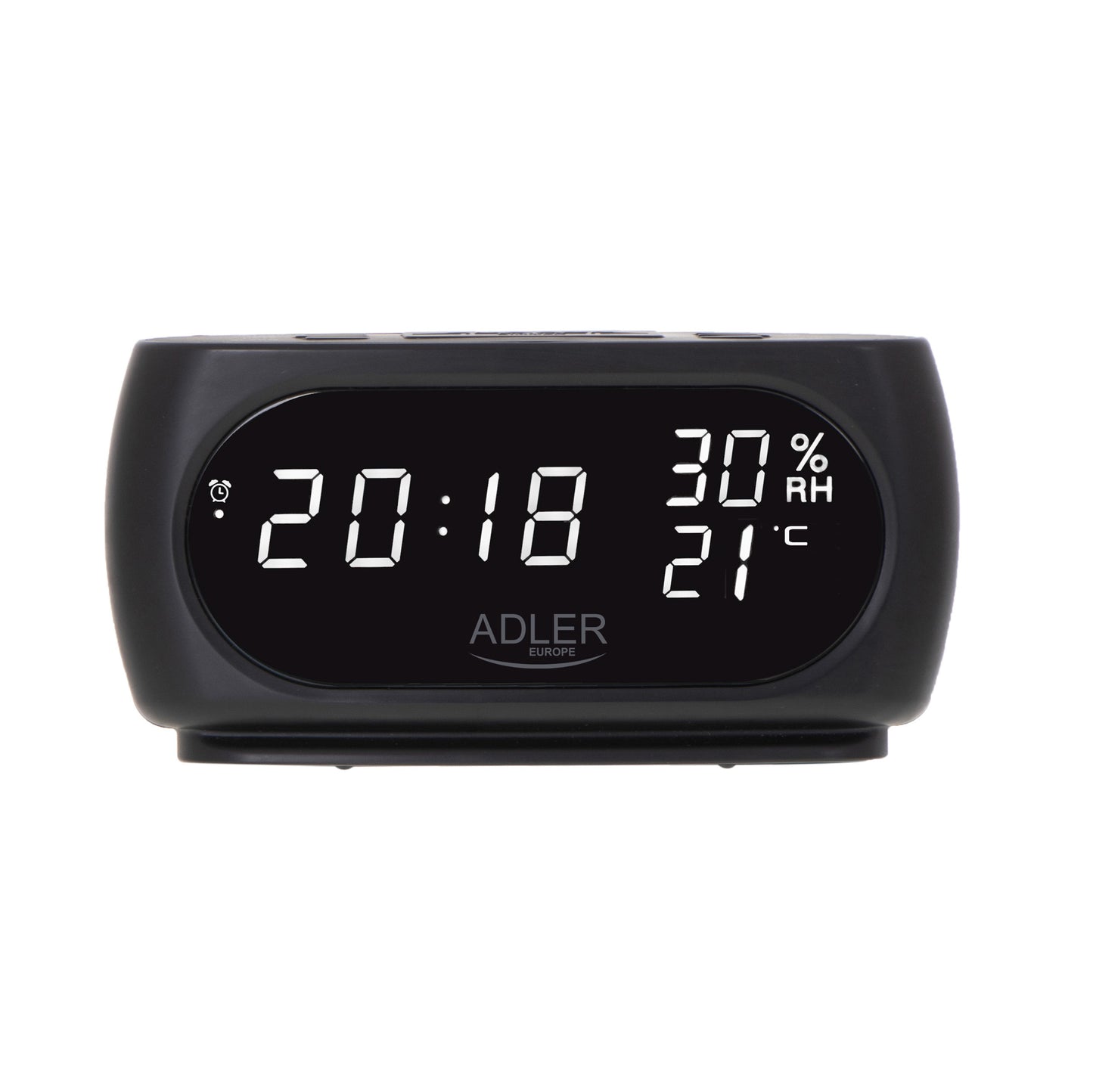 Ceas cu alarma, indicator de temperatura si umiditate, Adler AD1186