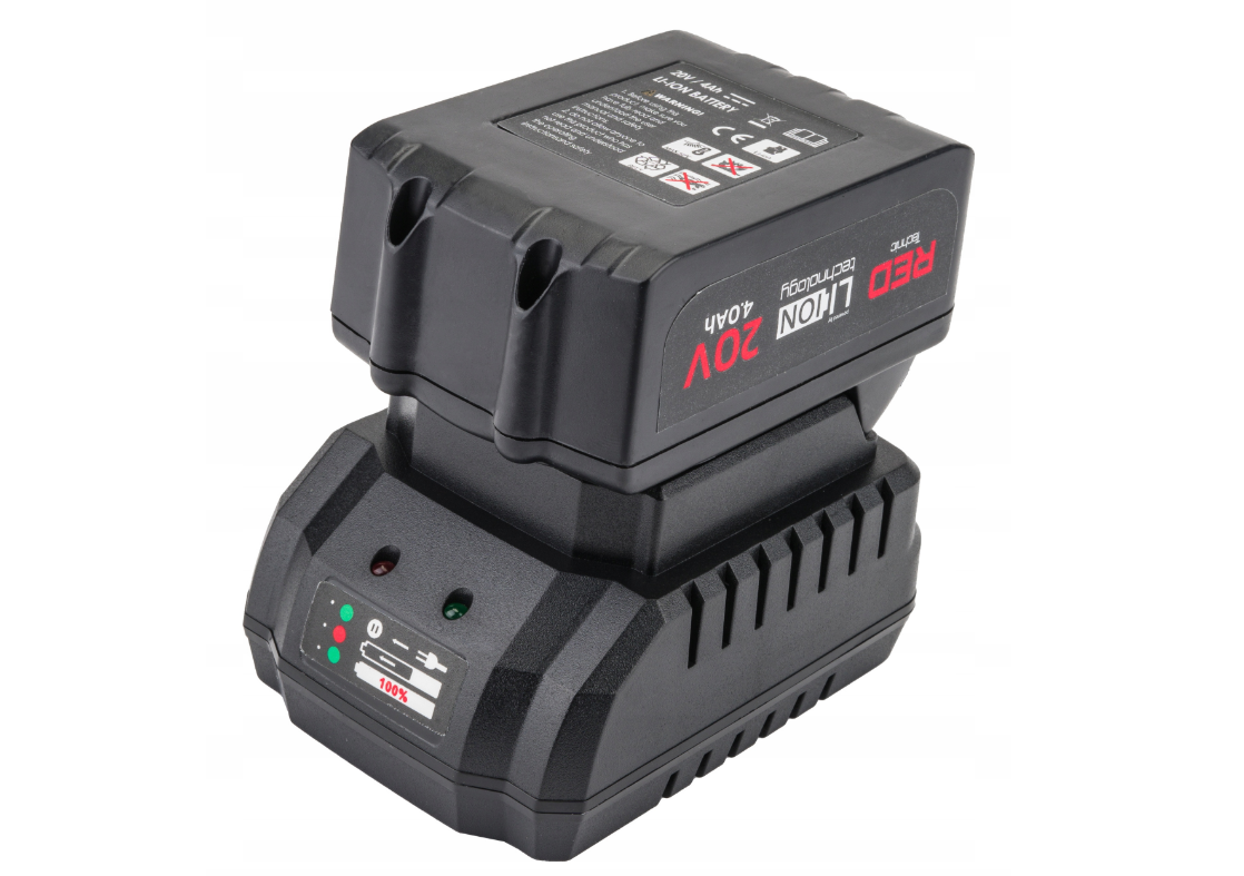 Cheie electrica de impact cu acumulator, 20 V, 4 Ah, 380 Nm, Red Technic RTAKU0026