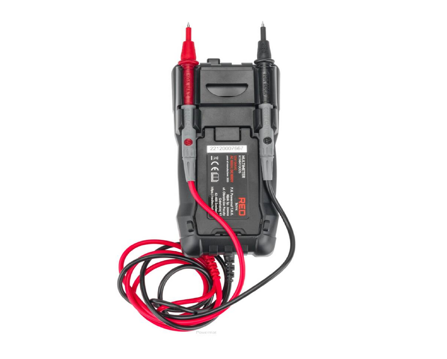 Multimetru digital, 600 V, Red Technic RTMMT0005