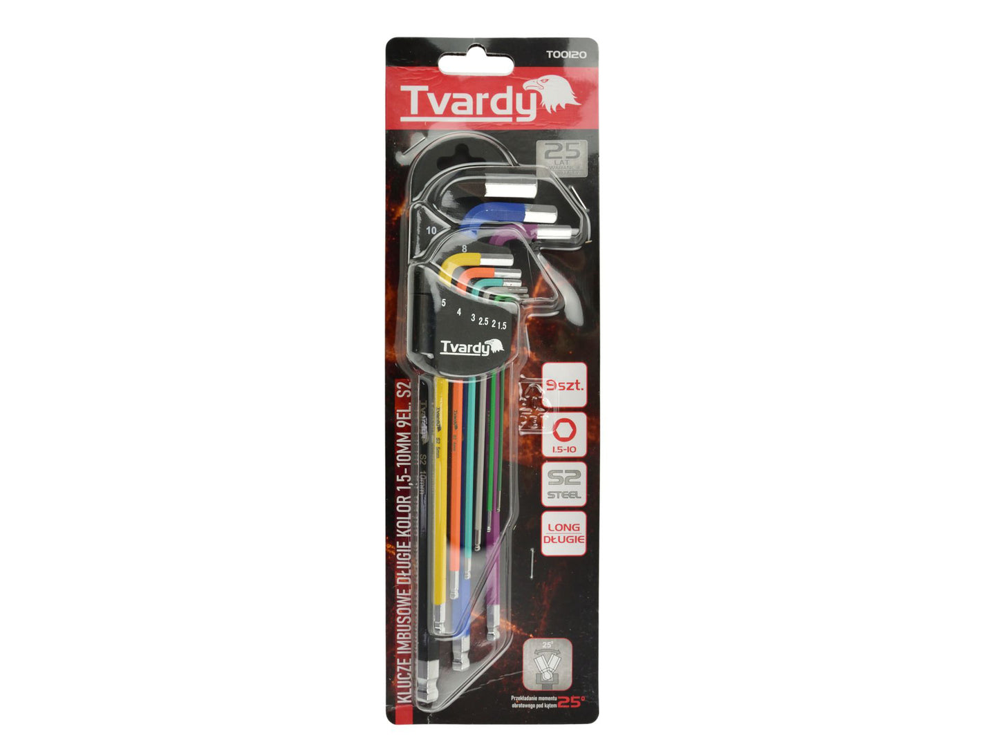 Set chei imbus torx, 1.5-10 mm, 9 elemente, Tvardy T00120