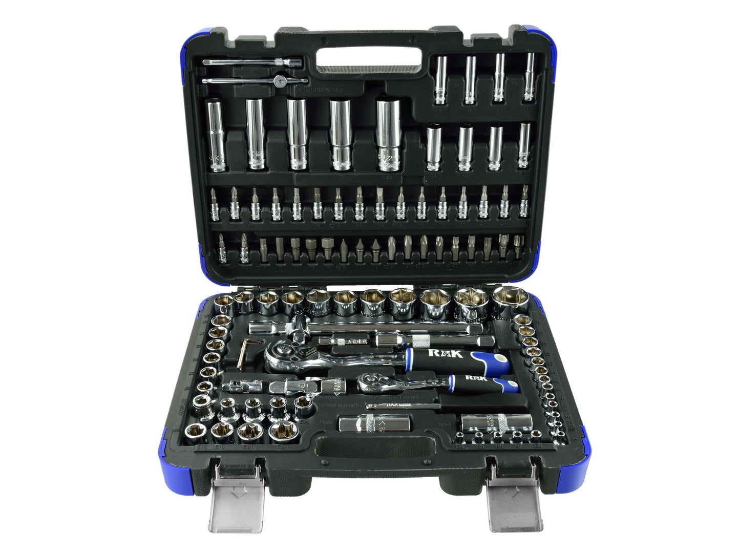 Set chei tubulare profesionale, 108 elemente, 1/4" - 1/2", R&K RK0202