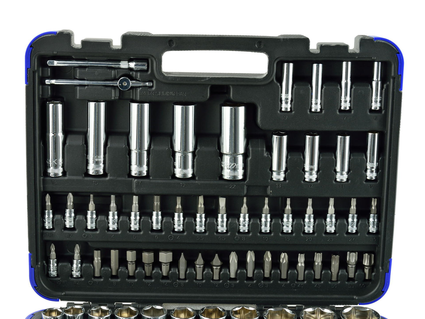 Set chei tubulare profesionale, 108 elemente, 1/4" - 1/2", R&K RK0202