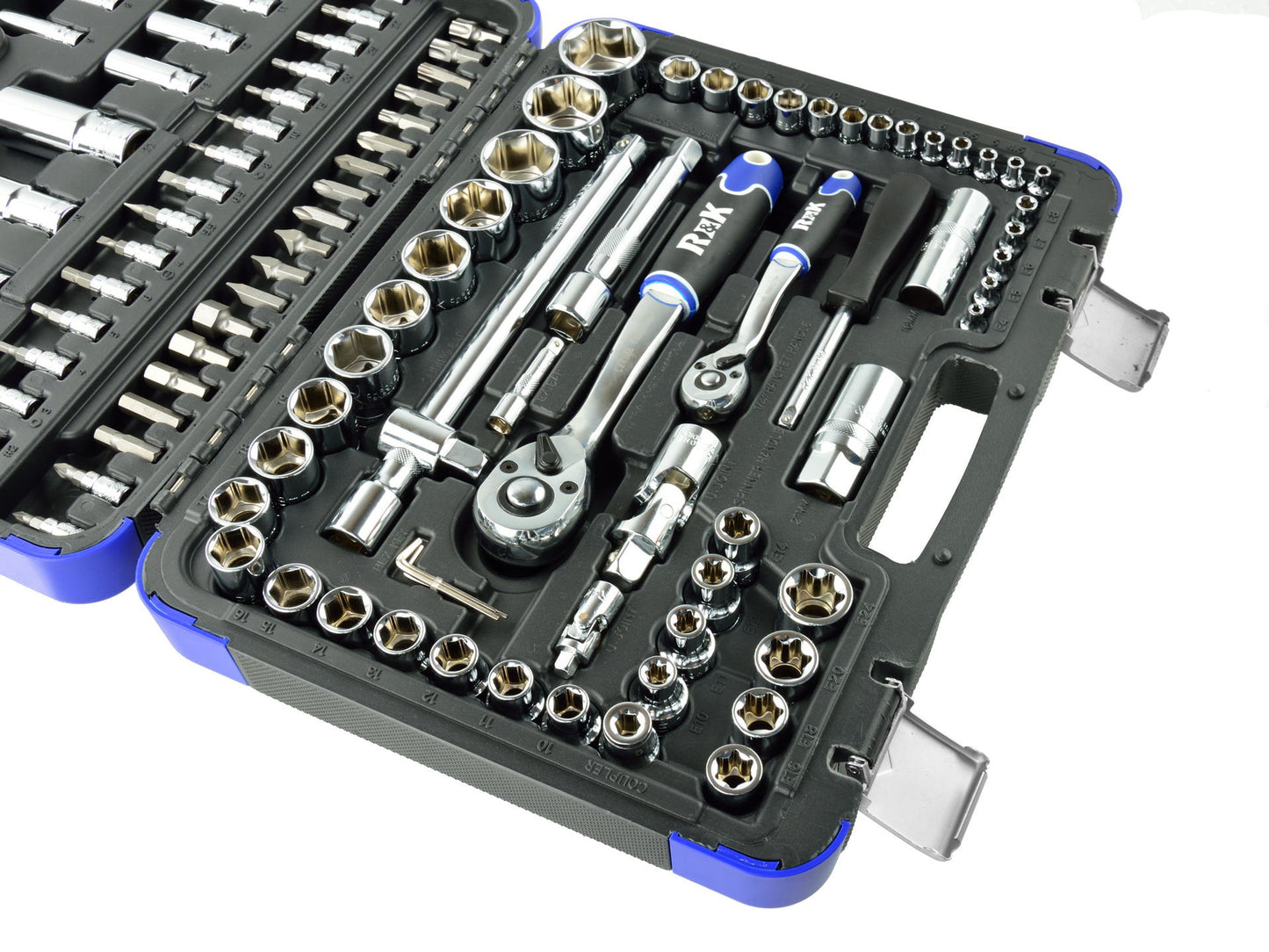 Set chei tubulare profesionale, 108 elemente, 1/4" - 1/2", R&K RK0202